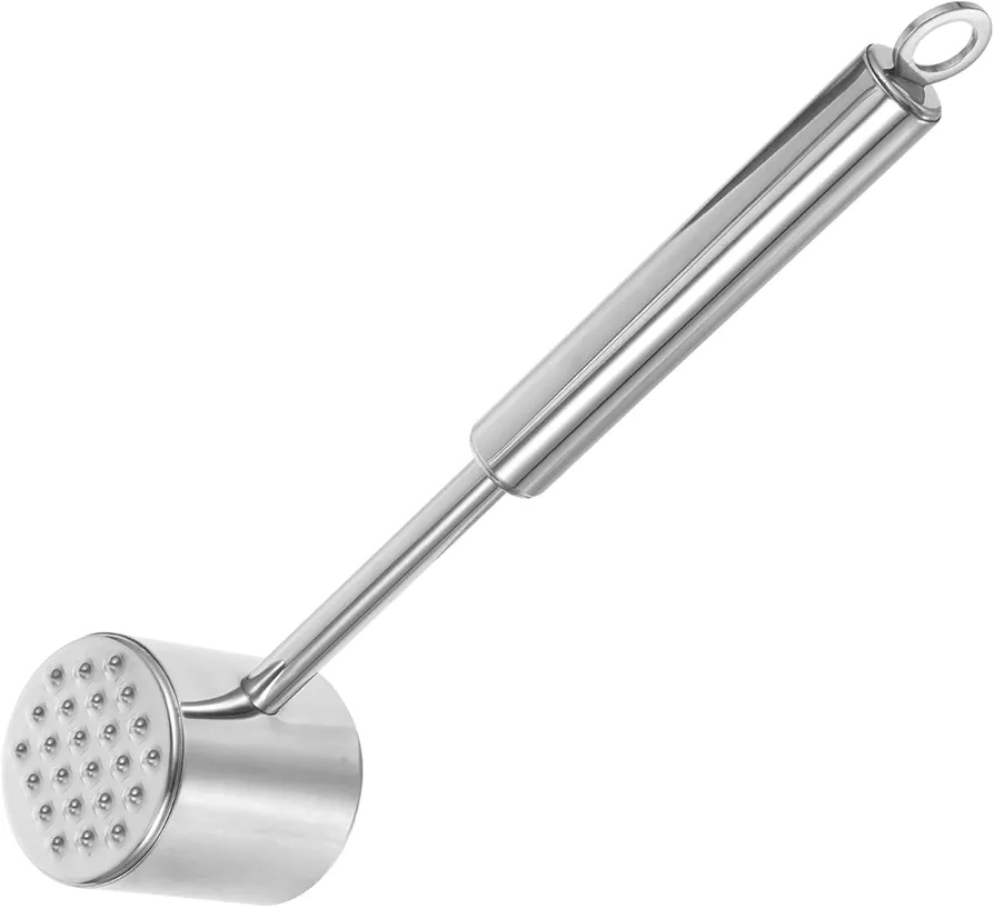 KICHOUSE 10 Kitchen Tenderizers Stainless Meat Tenderizer Meat Tenderizer Hammer Professional Steak Hammer Tenderizing Steak Tool Steak Mallet Tenderizing Hammer Meat Hammer Meat Tenderiser