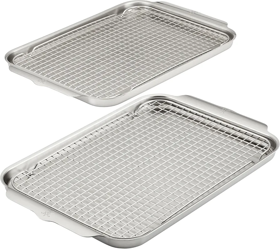 Hestan - OvenBond Collection - Tri-ply 4-Piece Sheet Pan & Rack Set