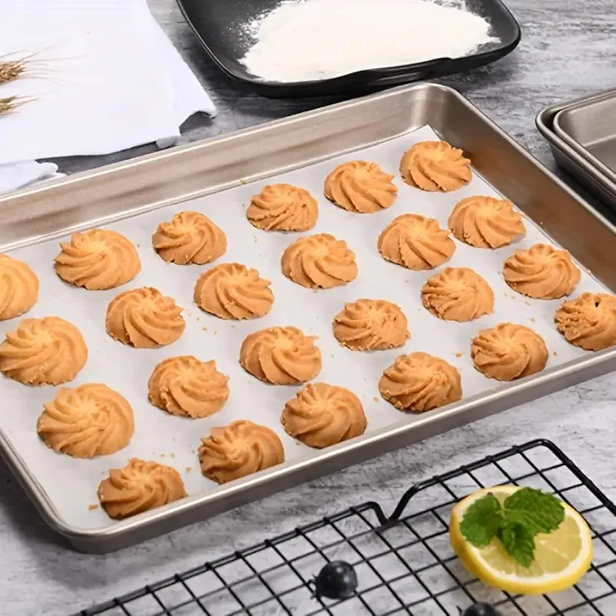 Carbon Steel Baking Pan, Non-Stick Cookie Sheet, Baking Trays, Oven Accessories, Baking Tools, Kitchen Gadgets, Kitchen Accessories, Home Kitchen Items, Large 13 1/2 X 9 1/2 1 baking pan