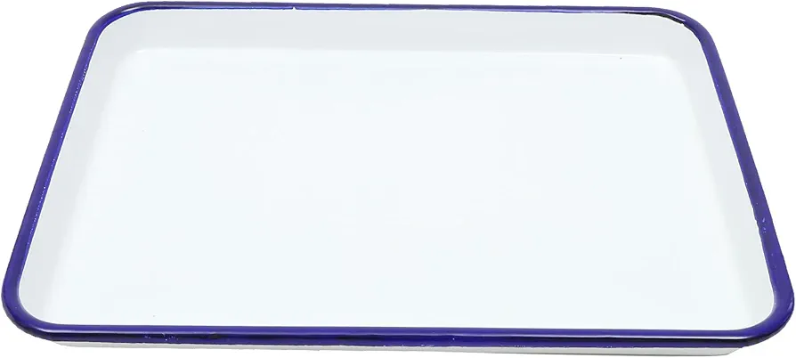 Falcon Enamelware Enamel Baking Pan, Rectangular Roasting Serving Dish Enameled Steel Cookware for Lasagna, Casseroles, Pies