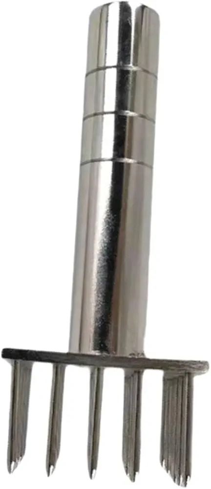 Pigskin Inserts Mallet Tenderizer Pork Pounding Tool Kitchen Hammer for Meat Tenderizing Tool Egg Scrambler Tool Steak Tenderizer Beef Hammer Meat Mallet Silver Stainless Steel