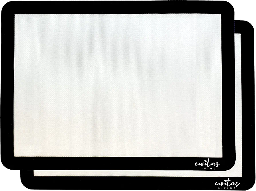 Non-stick Silicone Baking Mats | Extra Large Half Sheet (12.5''x17.25'') | Set of 2 | Civitas Living (SBM125X1725)