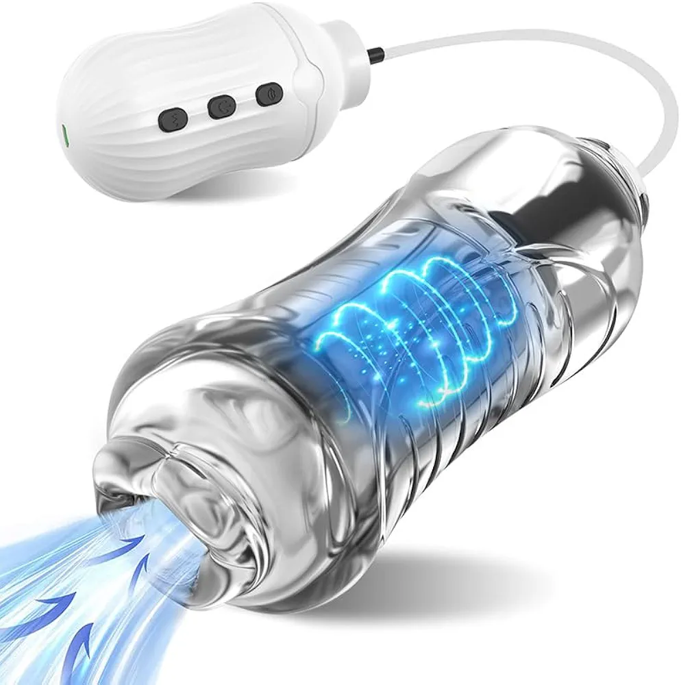 Automatic Male Masturbators Sex Toys, Sucking with 7 Suction & Vibration, Electric Masturbator Cup 3D Textured Male Masturbator Sex Toys for Men Adult Goods