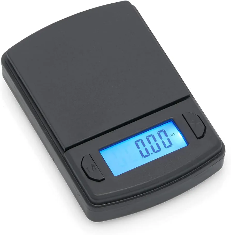 American Weigh Scales Fast Weigh Digital Precision Pocket Scale, Flexible Measurements 600g x 0.1g (Black), MS-600-BLK