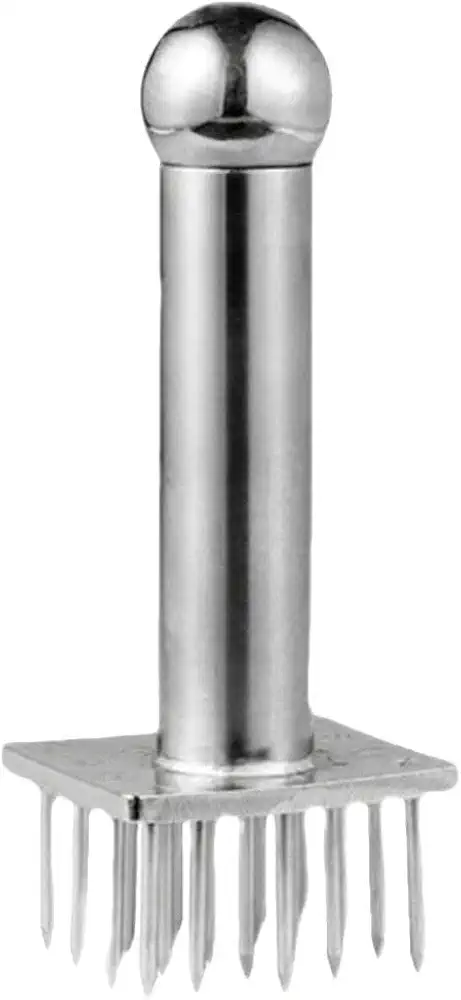 Amosfun Stainless Steel Meat Tenderizer with Needles For Tenderizing and Pounding Steak, Beef Pork Chicken BBQ And Poultry L