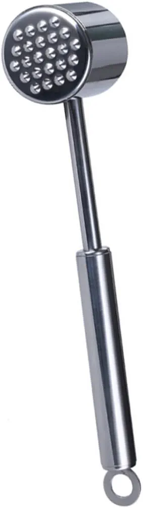 Steak Hammer Steak Tenderizer Tenderiser Hammer Meat Flattener Hammer Meat Grinders for Home Use Meat Pounder Kitchen Tenderizers Steak Pounder Tenderizing Mallet Silver