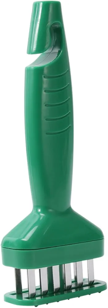 Luxshiny Meat Maker Meat Tenderizer Steak Tenderizer Kitchen Props Steak Loosening Machine with Cover Meat Loosening Machine Green
