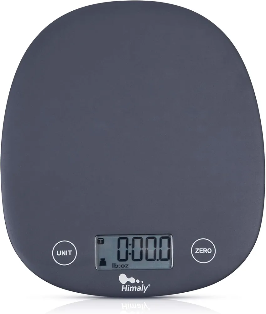Digital Food Scale, 11 lbs/5kg Multifunction Kitchen Scale Measures in 4 Units for Cooking and Baking, Lightweight Food Liquid Scale with Easy Reading LCD Display