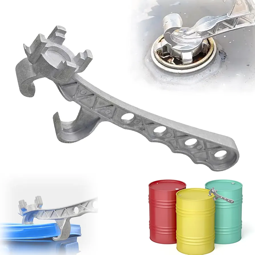 2024 New Multifunction Aluminum Bucket Opener, 5 Gallon Pail Opener, Metal Bucket Opener, Lid Remover Opener Tool, Fits 2" and 3/4" Bung Caps, Metal Can Opener Lid Remover Tool for Home Industrial Use