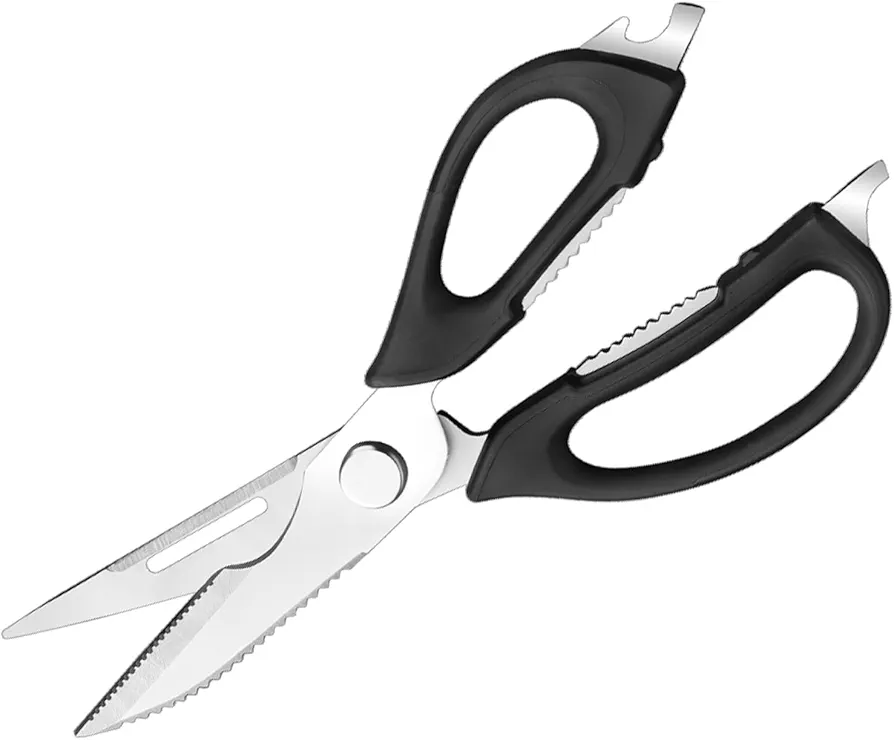 MAD SHARK Kitchen Scissors All Purpose Kitchen Shears Come Apart,Stainless Steel Utility Scissors with Comfort Grip,Heavy Duty Poultry Shears for Chicken,Meat,Fish,Dishwash Safe,9.25 Inch