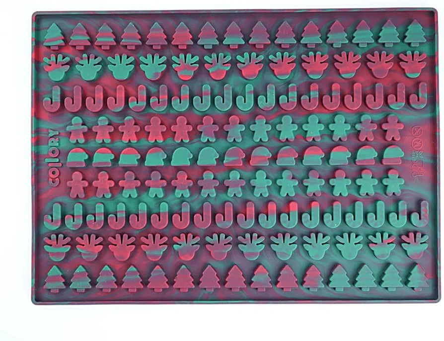 Dog Treat Mold in Christmas Designs, Silicone Baking Mat, DIY Dog Biscuits, Homemade dogs Cookies, Chocolate, Candy, Praline, Non-Stick and Food Safe (BPA-Free)