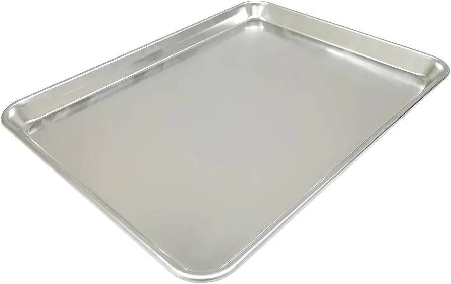FixtureDisplays® 18X26" Sheet Pan Full Size Foodservice Commercial-Grade 18-Gauge Aluminum Sheet Pan/Bun Pan, 18 inches Length x 26 inches Width x 1 inche Height (Full Size) 10164-18 * 26-NF