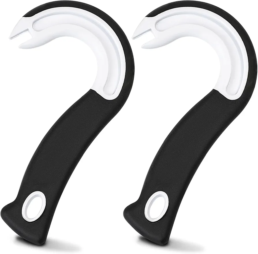 2PCS Easy Open Ring Pull Can Opener,Ergonomic Pop Top Can Opener Tool,Hook Can Opener for Pop Top Can,Manual Bottle Opener for Seniors,Children and Weak Hands