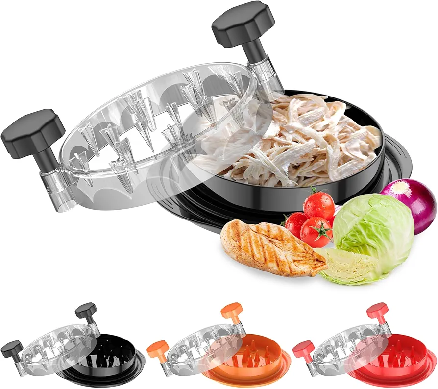 Meat Shredder Tool Twist, Upgrade Chicken Shredder, Ergonomic Handle and Anti-Slip Base, Dishwasher Safe, Chicken Grinder, Chicken Shredder Tool Twist For Meat And Vegetable, Chicken Shredder
