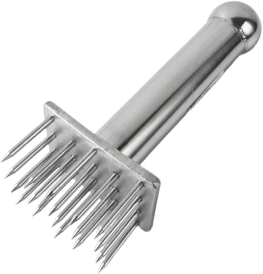 Luxshiny Pork Hammer Kitchen Mallet or Pounder Meat Tenderizer Machine Needle Blade Tenderizer Meat Tenderizer Powder Meat Mallet Meat Grinder Meat Tenderizer Hammer Silver Stainless Steel