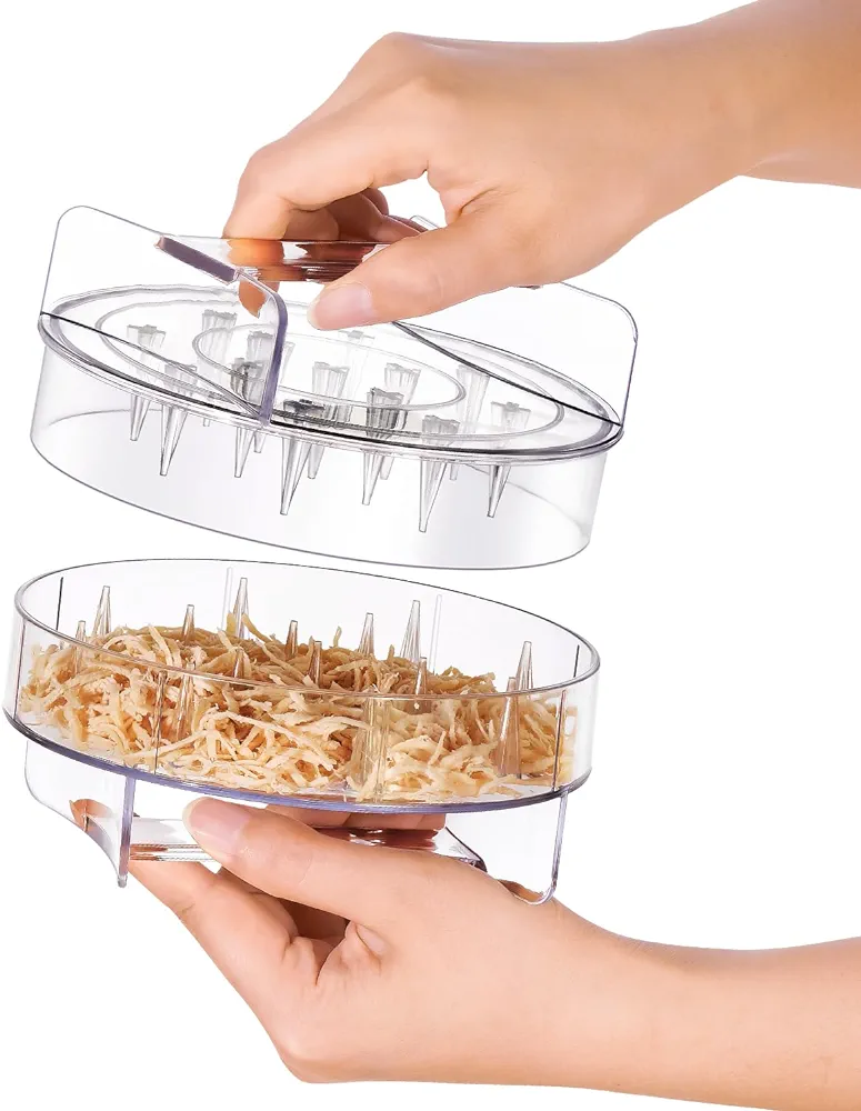 Chicken Shredder - Clear Chicken Shredder Tool Twist, Meat Shredder Tool Twist, Chicken Breast Food Shredded Tool Twist Grinder Machine for Dog and Cat Food Meal Prep