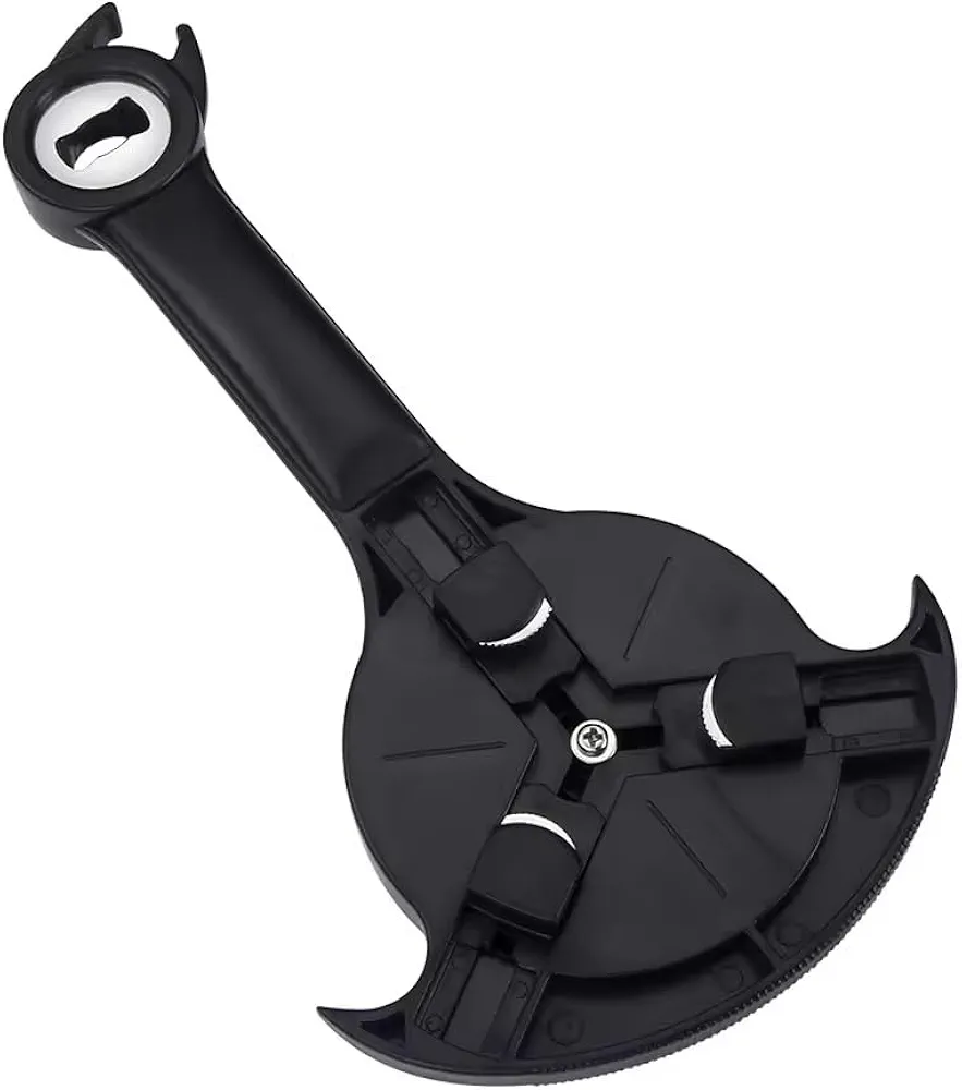 Can Opener Multifunction,Jar Opener for Weak Hands,Kitchen Beer bottle Opener Portable 3-in-1 Bottle Opener Can Opener Tool Innovative Gadget Get Lid Off Easily (BLACK)