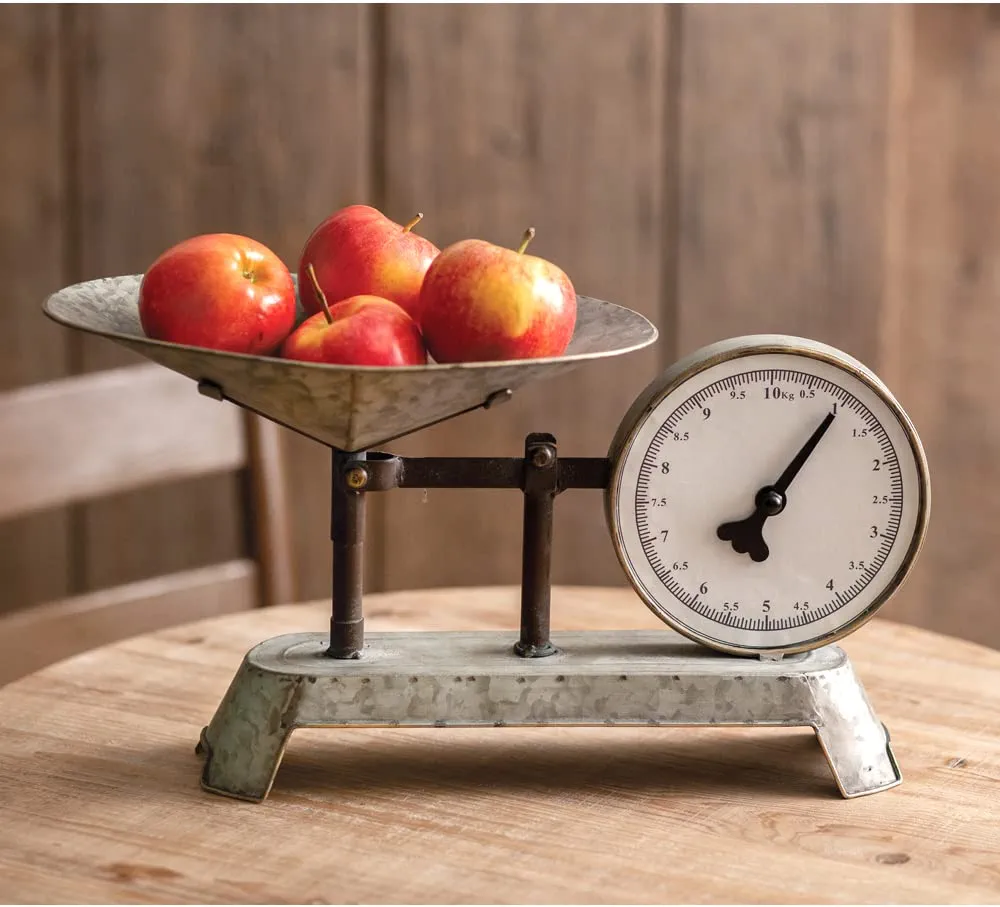 Colonial Tin Works Decorative Kitchen Scale, 16.50-inch Width