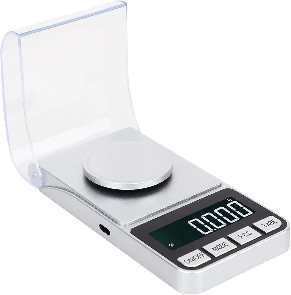 Pocket Scale 50gx0.001 Digital Kitchen Scale for Food Ounces and Grams Small Mini Food Scales Digital Weight Grams and oz Gram Scale for Jjewelry, Food, Tea, Coins, Medicines，Powder, Pills,Silver