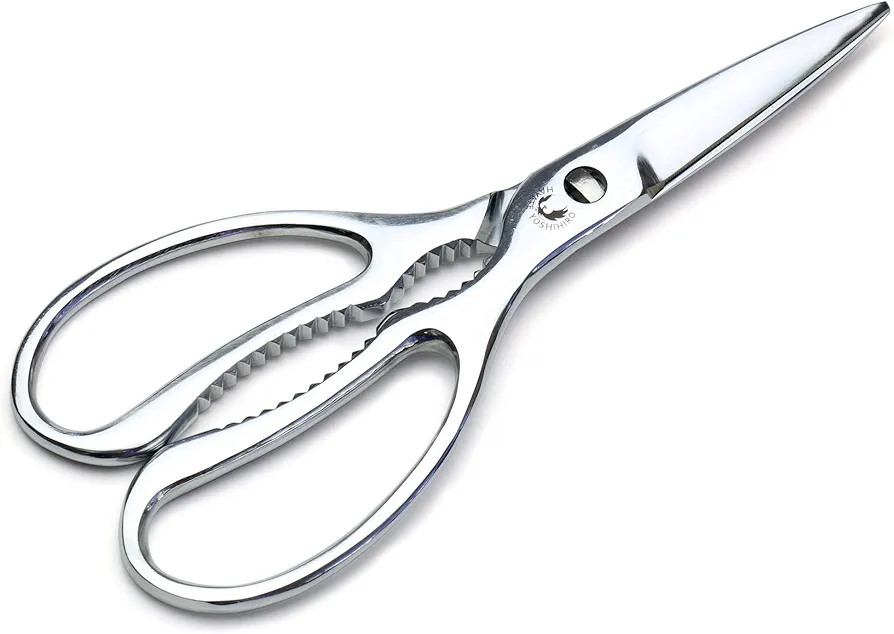Yoshihiro All Stainless Steel Pull-Apart Japanese Kitchen Shears/Scissors 7.5 Inch (190mm) - Made in Japan
