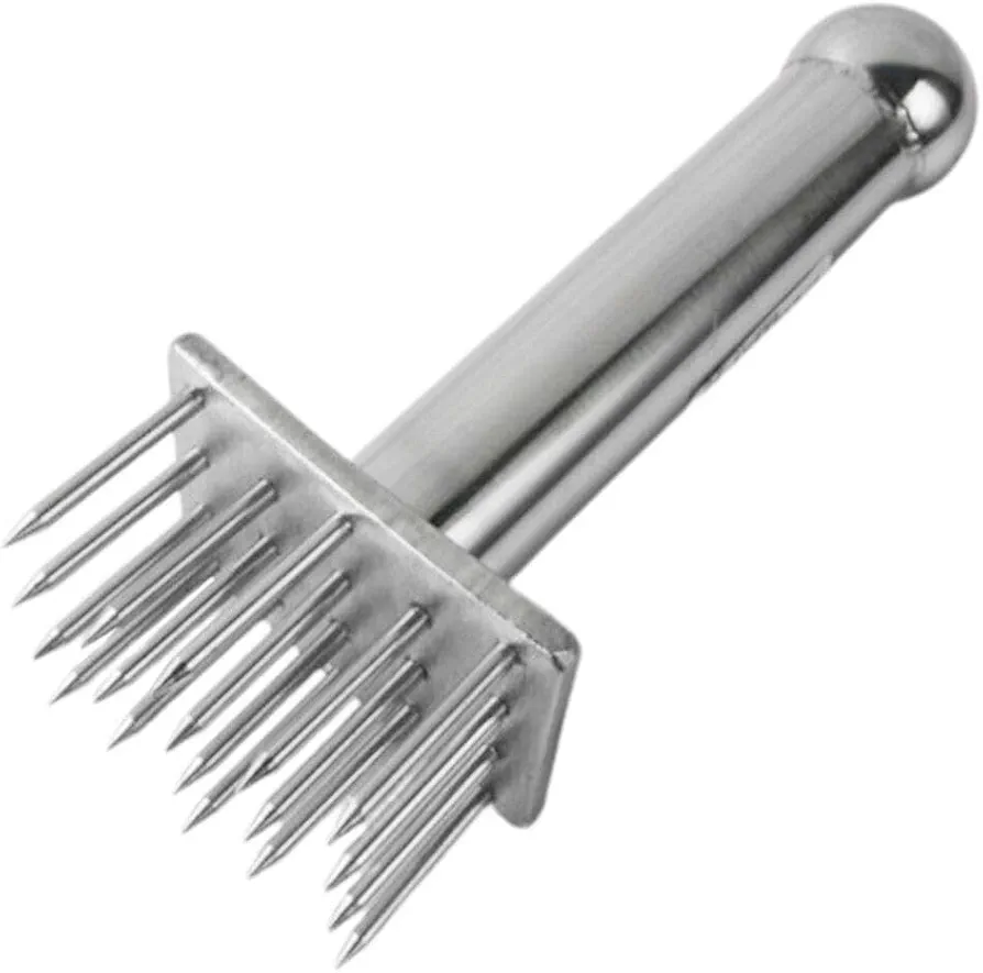 STOBAZA Meat Tenderizer Tool Stainless Steel Sharp Needle Blade Mallet Pounder Heavy Duty Cooking Tool for Tenderizing Beef Turkey Chicken Steak Veal Pork Fish 28-pin