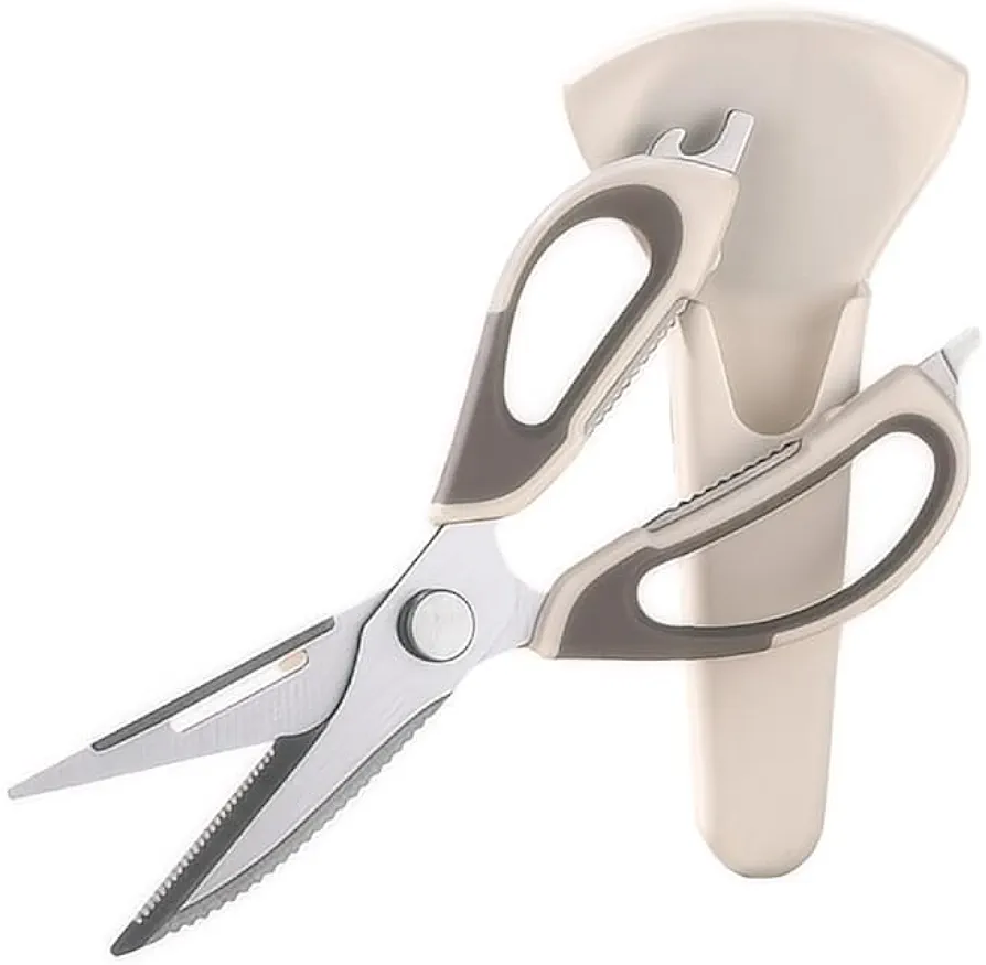 Kitchen Shears - Heavy Duty All Purpose Stainless Steel Scissors with Lifetime Replacement Warranty, Dishwasher Safe, Ultra Sharp for Meat, Poultry, Seafood, and Food Cooking, Kitchen Scissors