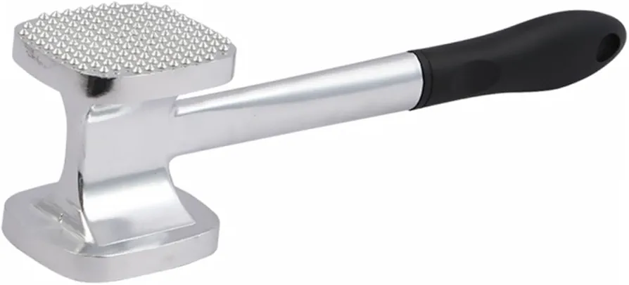 PRETYZOOM Beef Hammer Kitchen Hammer Meat Tenderizer Tool Hammer Meat Hammer Mallet Dual- Sided Meat Pounder Pork Tenderizer Chicken Pounder Tenderising Hammer Steak Aluminum Alloy. Silver