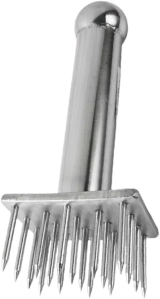 Luxshiny Pork Hammer Needle Tenderizer Needle Blade Tenderizer Meat Tenderizer Machine Pork Pounder Beef Tenderizer Cooking Tenderizer Meat Pounder Poultry Hammer Stainless Steel Silver