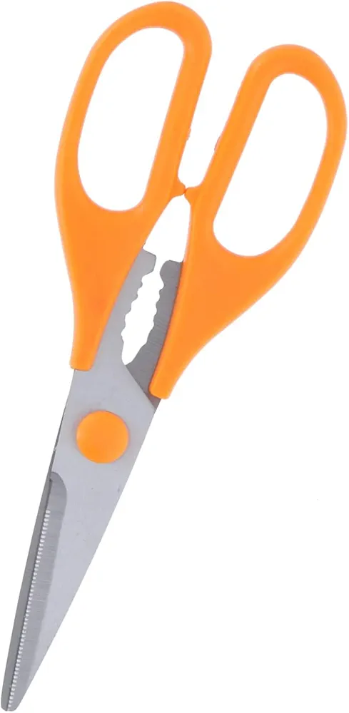 Japanese Kitchen Scissors, All Purpose, Multi-Functional, Anti-Slip, Stainless Steel