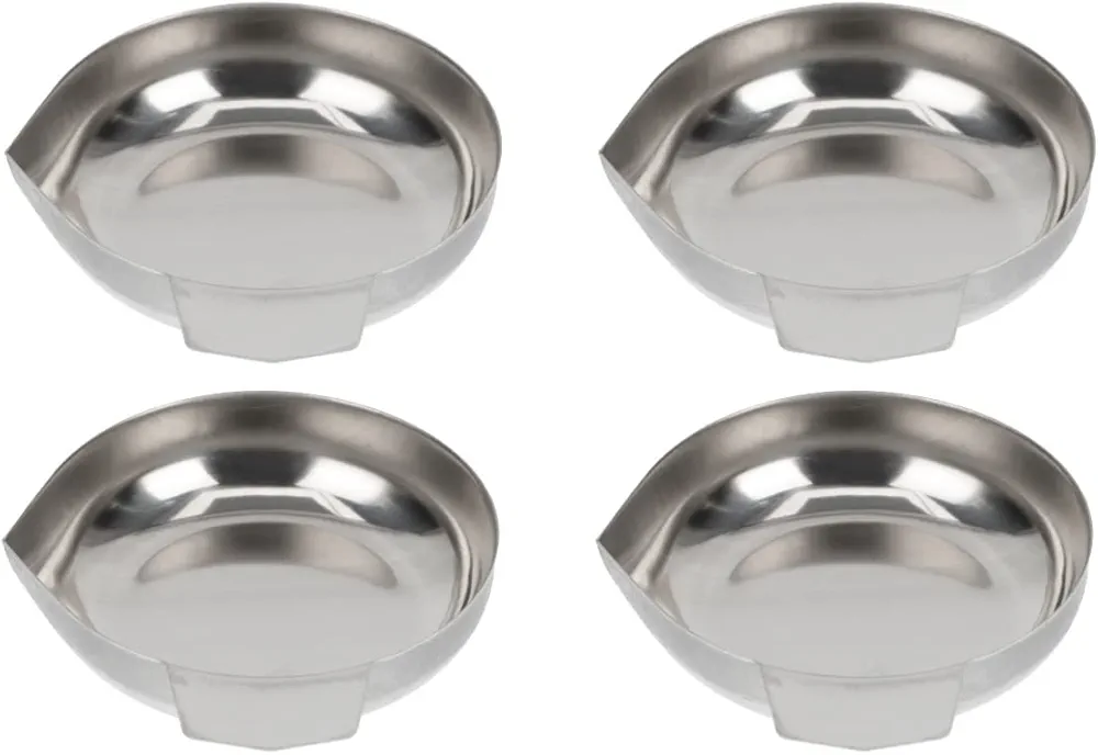 Cabilock 4 Pcs Digital Scale Trays, Stainless Steel Tray Small Jewelry Scale, Electronic Scale Pan, Scales for Kitchen Food Cooking Portioning Lab Test Weight Digital Grams