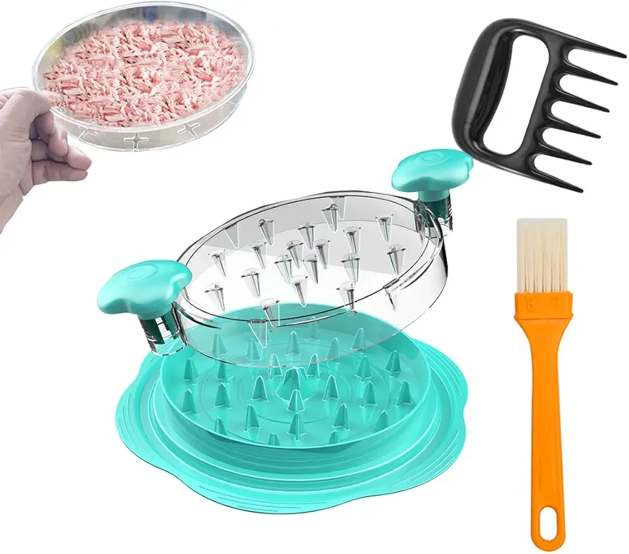 Upgrade chicken shredder tool twist large meat, Visible Meat Shredder Machine, Anti-Slip Strip, Ergonomic Handle, BPA Free, Pork Beef Chicken