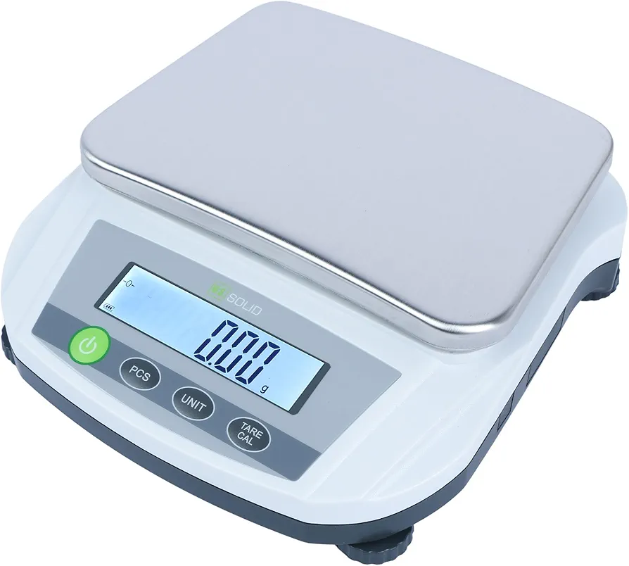 U.S. Solid Digital Lab Scale 5000g/11lb x 0.01g - Precision Analytical Balance Kitchen Jewelry Scientific Weighing - 100-240AC