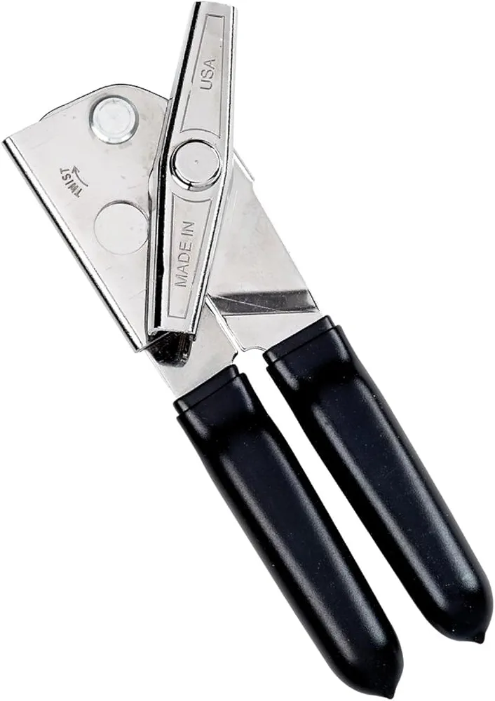 Deluxe Can Opener with Black Grips