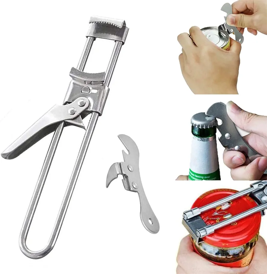 Household Can Opener Jar Bottle Opener Easy Twist Release Multifunction Manual Tin Can Beer Bottle Cans Opener