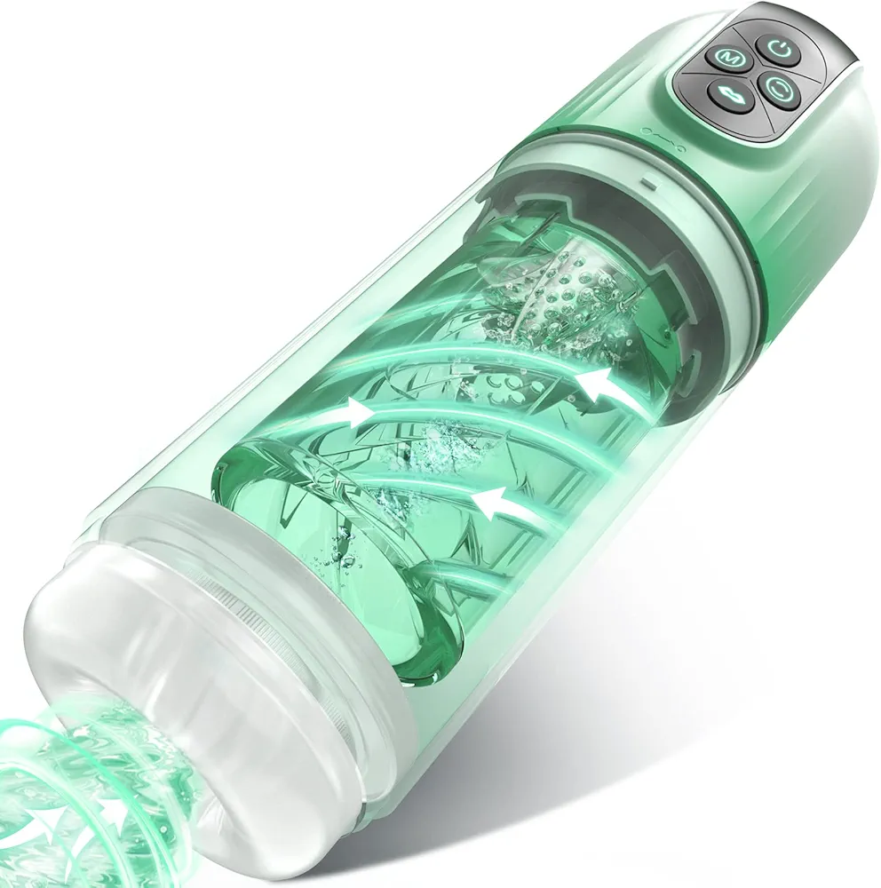 Automatic Male Masturbator - Penis Pump Male Sex Toys for Men Adult Toys Pocket Pussy Adult Sex Toy Male Masturbators Male Stroker with 4 Pump & 7 Rotating & 7 Licking & 7 Sucking