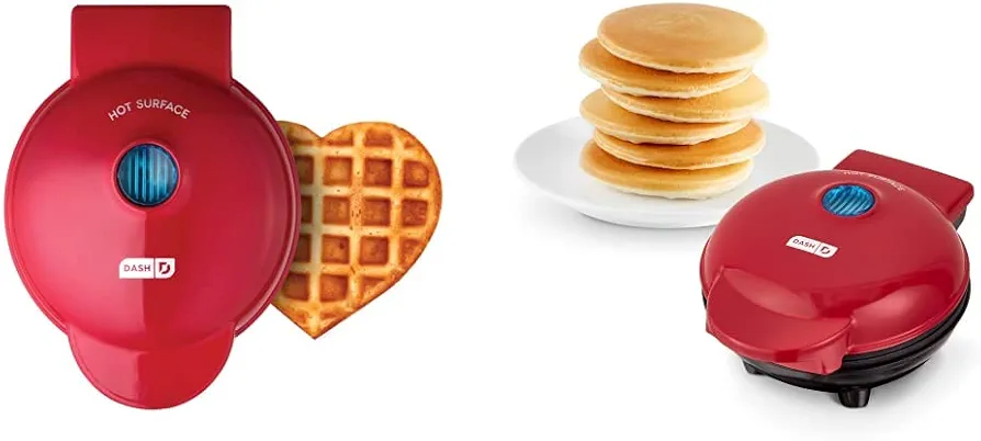 DASH Mini Waffle Maker and Griddle for Individual Waffles, Pancakes, Hash Browns, and Other On The Go Meals