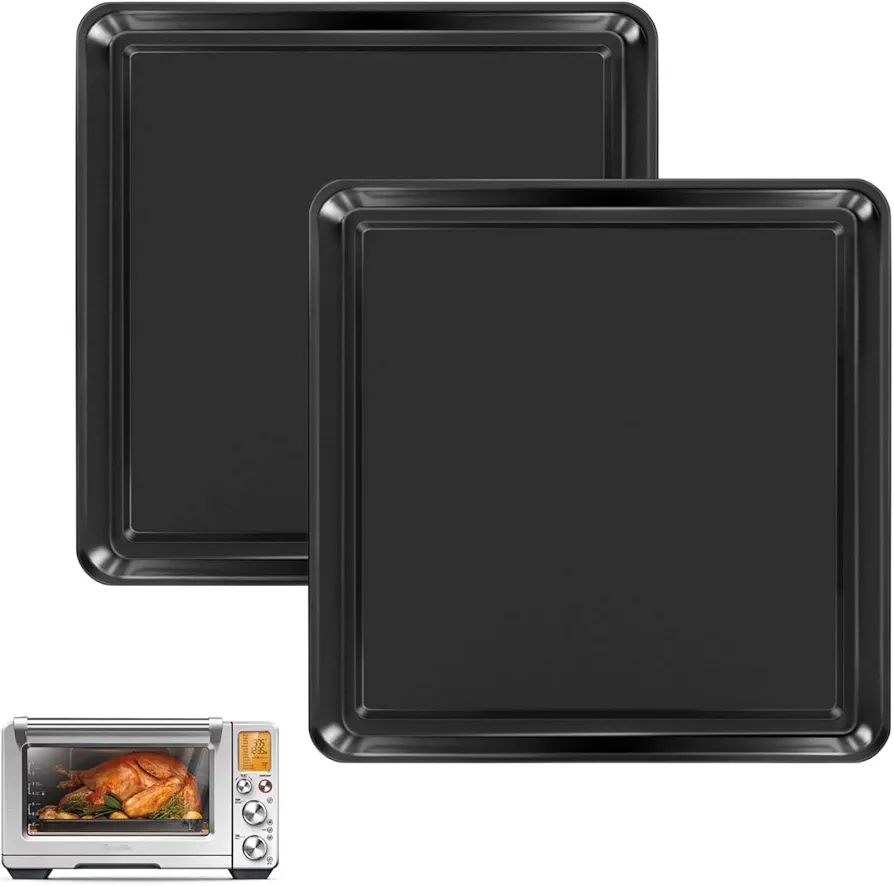 11 Inch Baking Sheet, Baking Pan for Breville Toaster Oven Pans fit Smart Oven BOV900BSS, BOV800XL, BOV845BSS, Cookie Sheet Replacement Toaster Oven Tray, Baking Tray for Breville Mini Toaster Oven