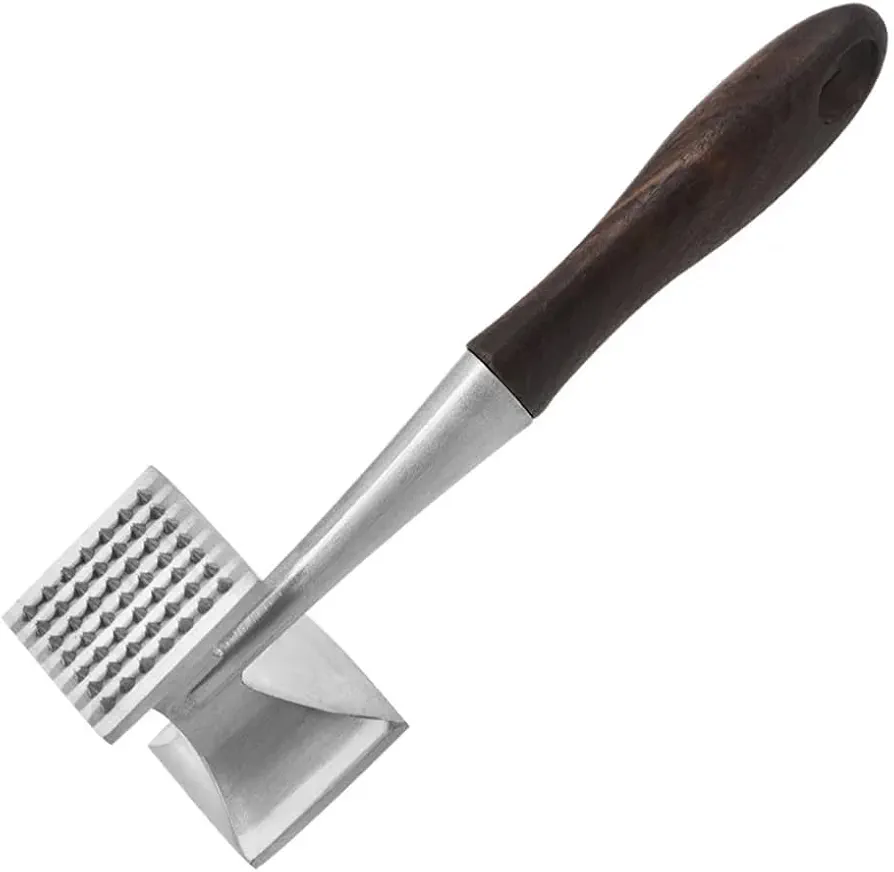 Kitchen Stainless Steel Tenderising Hammer Heavy Duty Chicken Pounding Hammer Non-Slip Handle Tenderising Hammer Kitchen Idea Steak Hammer Kitchen Cooking Pounding Tool For Chicken Steak And Pork Etc