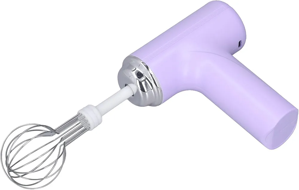 Luqeeg Electric Egg Beater, Hand Mixer Handheld Egg Whisk, Cordless Electric Kitchen Handheld Mixer 3 Speed Food Mixer for Cappuccino Matcha Matcha for Dough Eggs Batter Cream