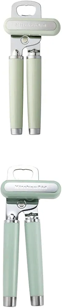 KitchenAid Classic Multifunction Can Opener/Bottle Opener, 8.34-Inch, Pistachio and KitchenAid Gourmet Multifunction Can Opener/Bottle Opener, 8.36-Inch, Pistachio