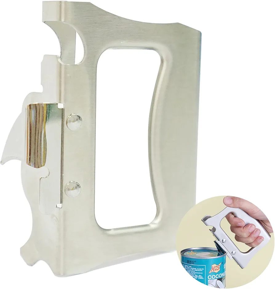SWEIBIAI Can Opener Manual Stainless Steel Bottle Opener Heavy Duty