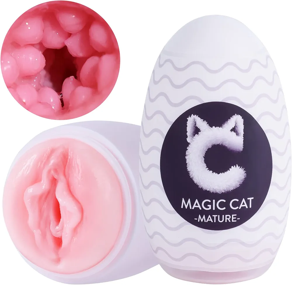 【Mature Women】 Ultra-Stretchy Masturbators Egg,Handheld Male Masturbators Cup with Softer Wrapped, Realistic Pocket Pussy Stroker with Strong Suctions, Adult Sex Toy for Men with 3D Lifelike Vagina