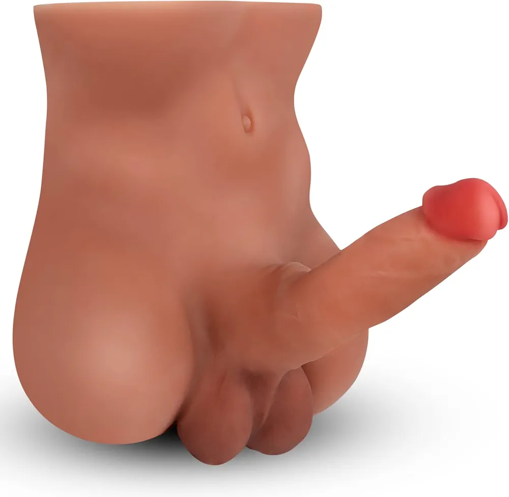 Male Sex Doll with Flexible Realistic Dildo Penis Adult Sex Toys for Women, Sex Dolls Big Dildos Anal Toys Thick Dildo Female Masturbation Adult Toys, Unisex Womens Sex Toys for Couple Men Gay, Brown