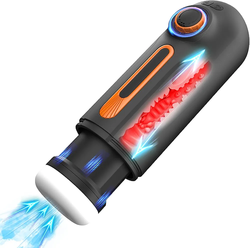 Automatic Stroker Men's Masturbator Cup With 10 Thrusting Vibration 4 Sucking Modes Electric Pocket Pussies Heating Male Dick Sex Toy For Adult Men Penis Stroking Self Pleasure Auto Blowjobsex Machine