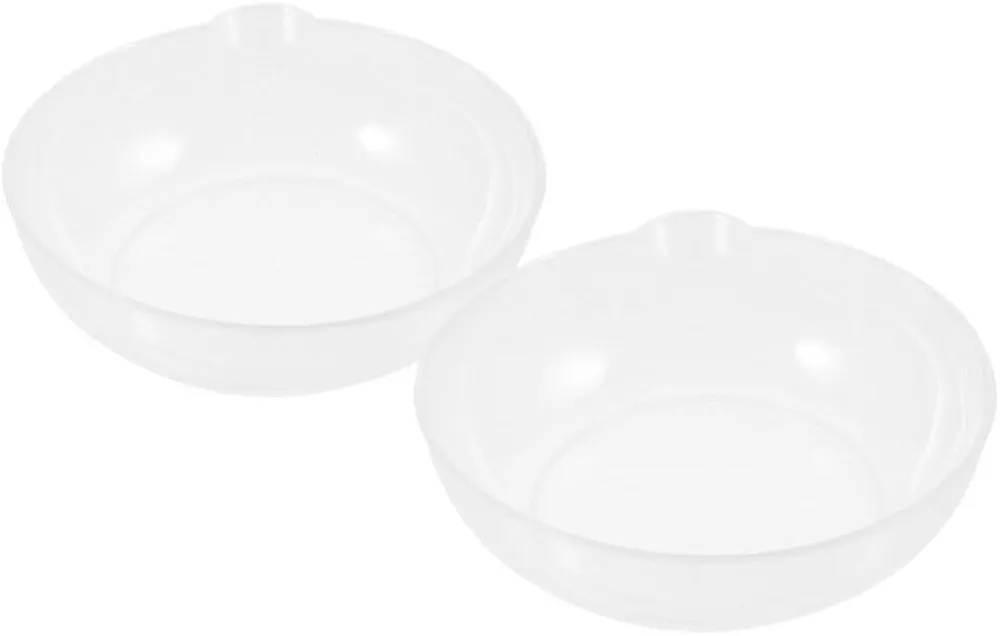 Electronic Scale Tray 2pcs Plastic Food Scale Pan Tray Daily Use Scale Tray Food Scale Round Pan Convenient Weight Scale Tray