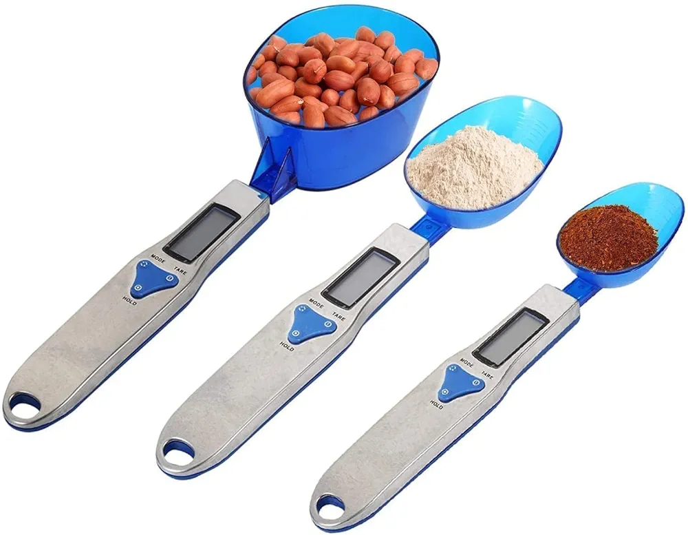 HERCHR Electronic Digital Spoon 500/0.1g Kitchen Scales Measuring Tool Food Scale Spoon Electronic Measuring Spoons Weight Scale Portable Spoon with Scale for Milk, Tea, Flour, Spices