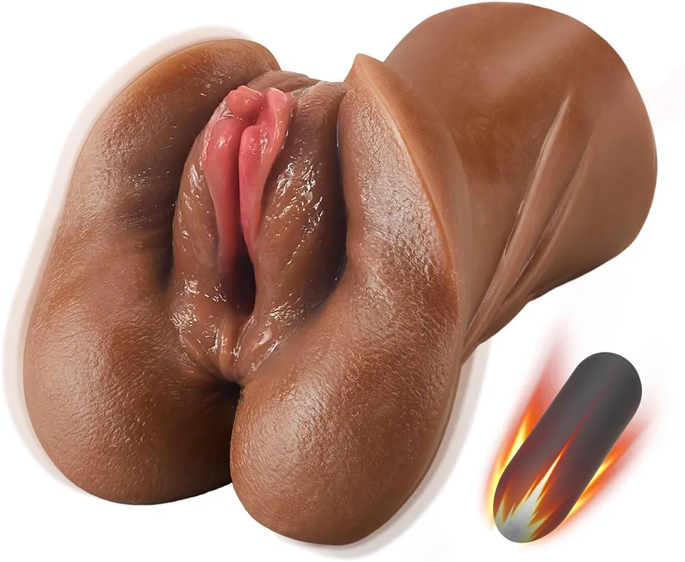2 in 1 Male Masturbators, Portable Pocket Pussy with 3D Realistic Vagina Anal Sex Doll Adult Toy, Men's Lifelike Textured Vagina Man Masturbation Cup Adult Sex Toys for Men Sex Pleasure (Dane)