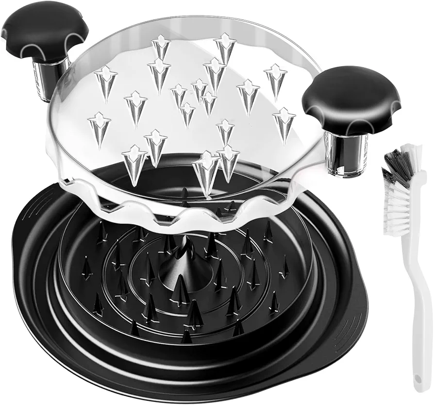 Latest Chicken Shredder Tool Twist - 9.84 Inches Large Meat Shredder Tool Twist With Cleaning Brush, Visible Shredded Chicken Tool Chicken Breast Shredder, Ergonomic Handle, Dishwasher Safe, Anti-Slip