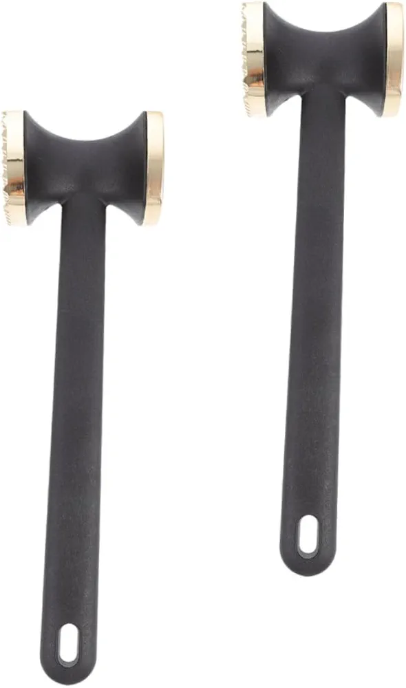 2pcs Meat Loosening Hammer Meat Mallet Tenderizer Chicken Meat Mallet Pork Tenderizer Pork Mallet Chef Meat Tenderizer Beef Hammer Steak Meat Tenderizer Veal Hammer Aluminum Alloy