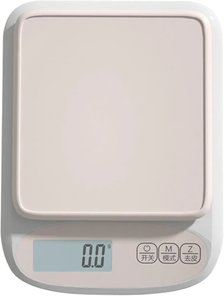 Yajuyi Digital Scale Food Meat Scale Food Meal Scale Kitchen Food Scale Backlit Display Weighing Platform Weighs in Grams Food Scale, Pink